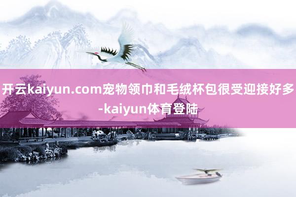开云kaiyun.com宠物领巾和毛绒杯包很受迎接好多-kaiyun体育登陆